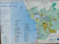 Map of area around Lessay