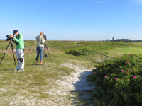 Falsterbo watchpoint, looking back to the lighthouse © Ken Hall