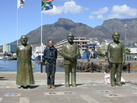 Ken at V&A Waterfront, with friends