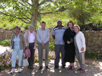 Clinton, Lys and part of group at Kleine Zalze