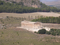 View from Segesta Greek temple